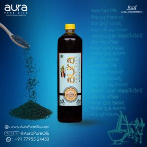 Cold pressed Sesame oil that is wood pressed by Aura Pure Oils