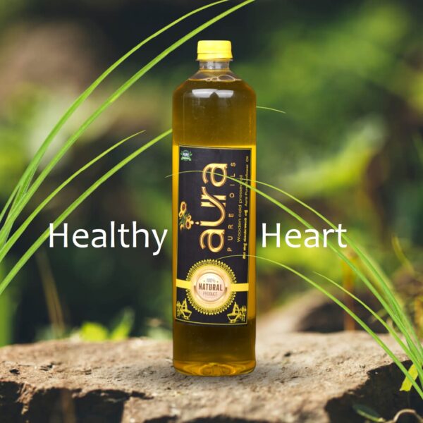 Aura Pure Oils - Cold Pressed Sunflower Oil - Healthy Heart