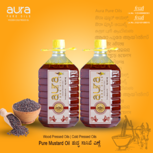 10L Wood Pressed Mustard Oil by Aura Pure Oils