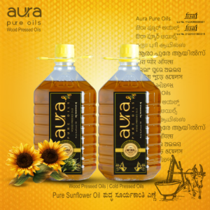 10L Wood Pressed Sunflower Oil by Aura Pure Oils