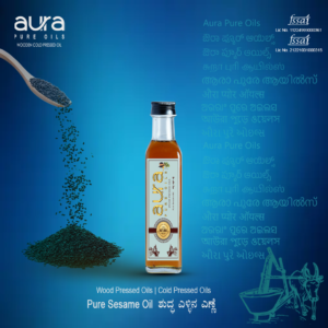 250ml Wood Pressed Sesame Oil by Aura Pure Oils