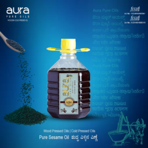 2.5L Wood Pressed Sesame Oil by Aura Pure Oils